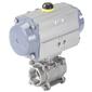 Type 8804 2-2-way ball valve with electric rotary actuator