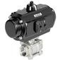 Type 8804 2-2-way ball valve with electric rotary actuator